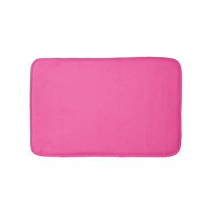 Brilliant rose  (solid colour)  bath mat