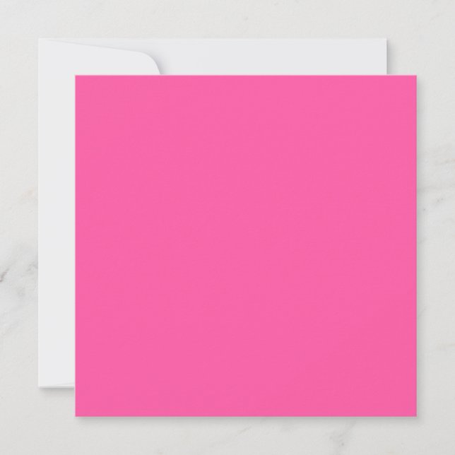 Brilliant rose  (solid colour)  holiday card (Front)