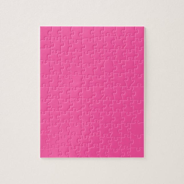 Brilliant rose  (solid colour)  jigsaw puzzle (Vertical)