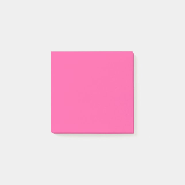 Brilliant rose  (solid colour)  post-it notes (Front)
