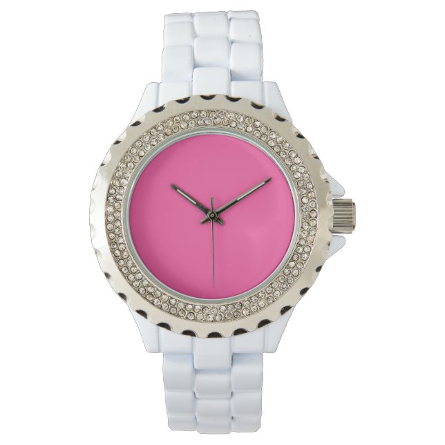 Brilliant rose  (solid colour)  watch (Front)