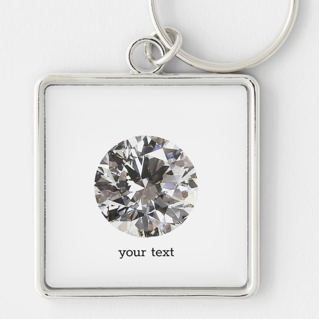 Brilliant Round Diamond Keychain (Front)