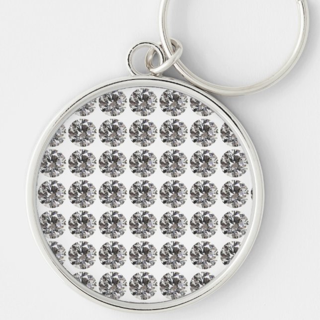 Brilliant Round Diamond Keychain (Front)