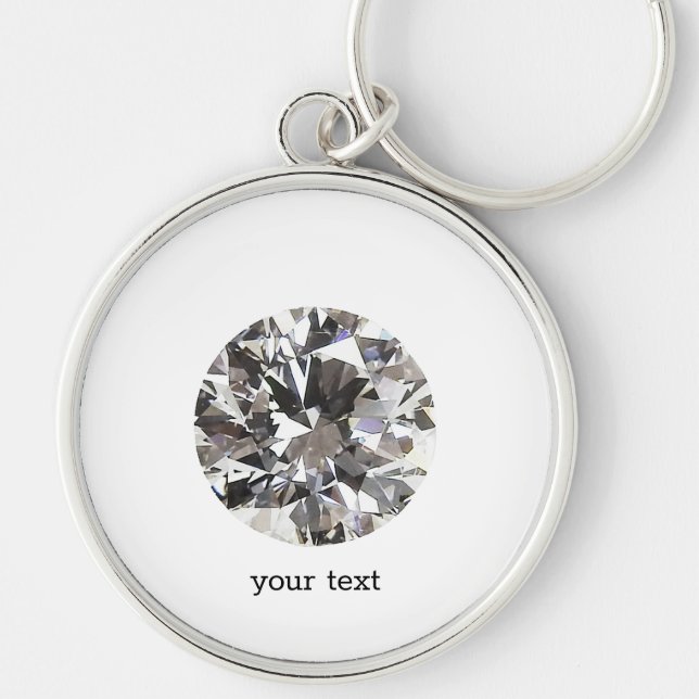 Brilliant Round Diamond Keychain (Front)
