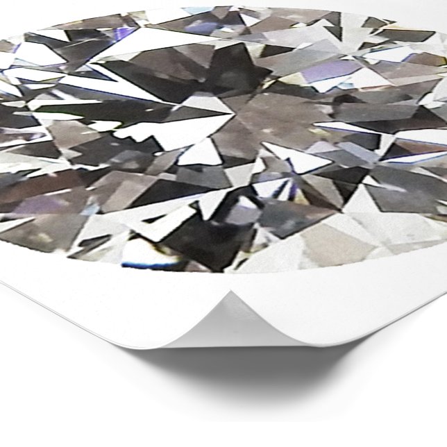 Brilliant Round Diamond Poster (Corner)