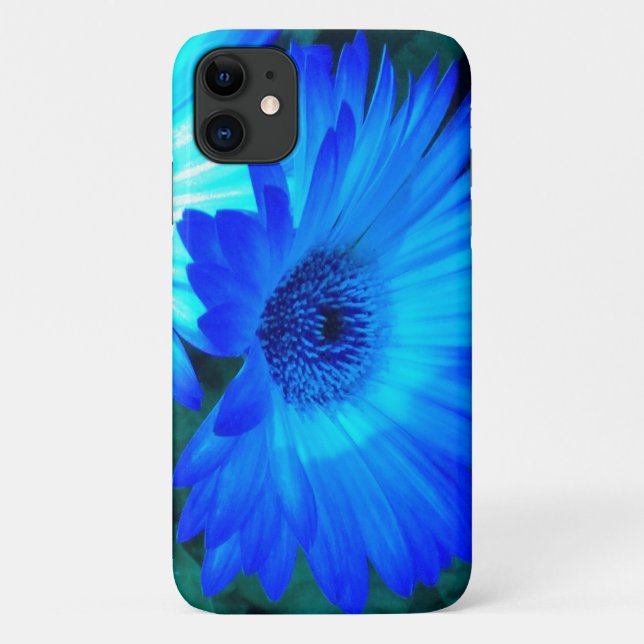 Brilliant Sapphire Cobalt Blue Daisy Case-Mate iPhone Case (Back)