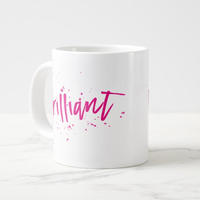 Brilliant! splash any colour large coffee mug (Front Left)