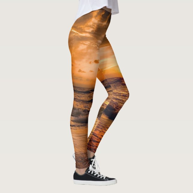 Brilliant Sunset Dames Leggings (Droite)