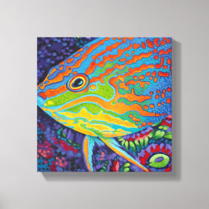 Brilliant Tropical Fish I Canvas Print
