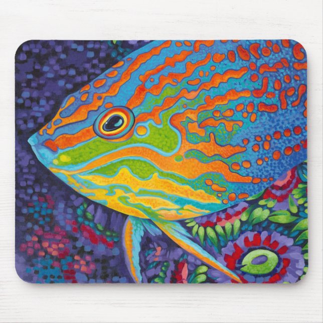 Brilliant Tropical Fish I Mouse Pad (Front)
