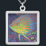 Brilliant Tropical Fish I Silver Plated Necklace<br><div class="desc">Marine Life</div>