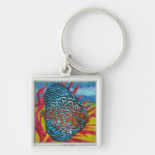 Brilliant Tropical Fish II Keychain
