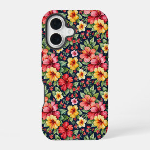 Brilliant Tropical Hibiscus iPhone 16 Case