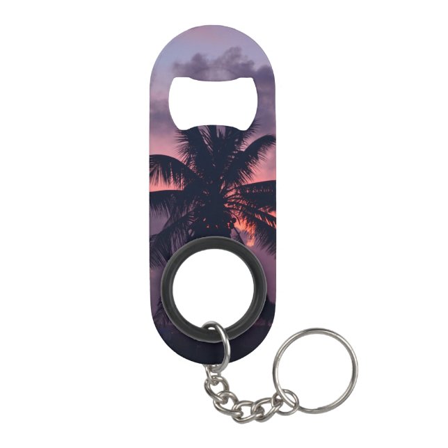 Brilliant Tropical Sunset Mini Bottle Opener (Back)