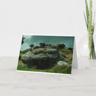 Brimham Rocks and Moody Sky Card
