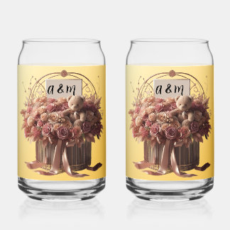 Brindis Boda Novel Drinkware Set Can Glass