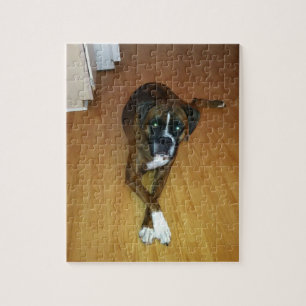 Brindle Boxer Dog Photo Puzzle