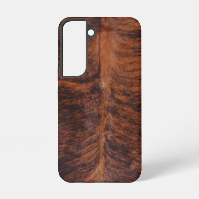 Brindle Cowhide Samsung Galaxy S22 Case (Back)