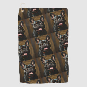 Brindle Frenchie French Bulldog Dog Pet Golf Towel