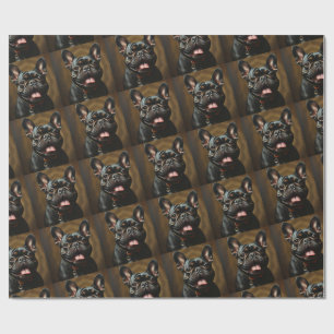 Brindle Frenchie French Bulldog Dog Pet  Wrapping Paper