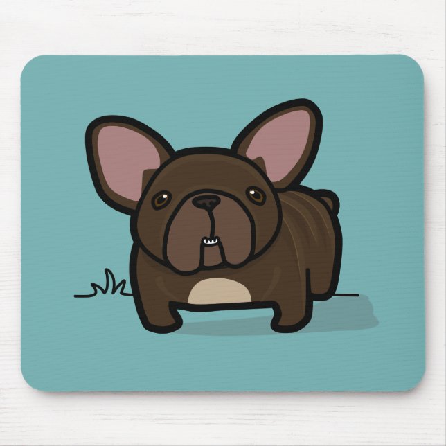Brindle Frenchie Mouse Pad (Front)