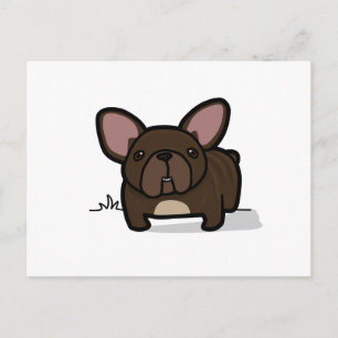 Brindle Frenchie Postcard
