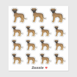 Brindle Great Dane Cute Cartoon Dogs