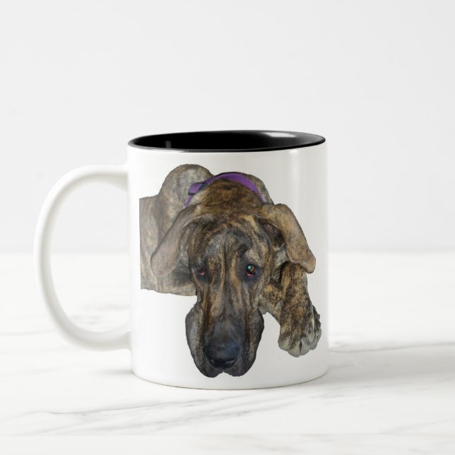 Brindle Great Dane Mug (Left)