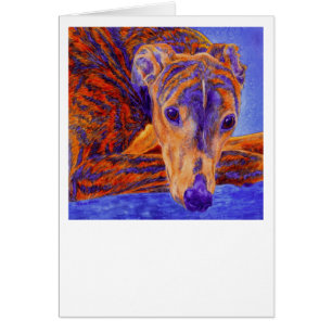 Brindle Greyhound Card - "Ace"