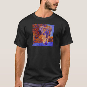 Brindle Greyhound - Dark T-shirt - "Ace"