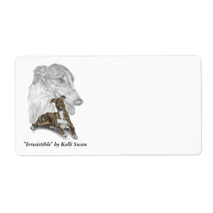 Brindle Greyhound Dog Art