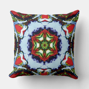 Brindle Kaleidoscope Throw Pillow