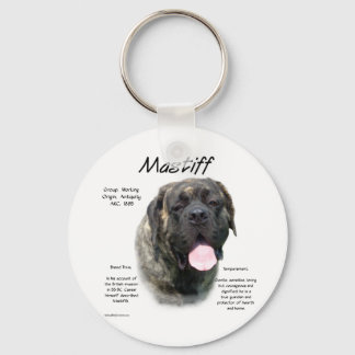 Brindle Mastiff History  Keychain