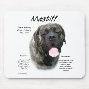 Brindle Mastiff History Mouse Pad