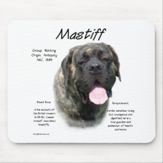 Brindle Mastiff History Mouse Pad