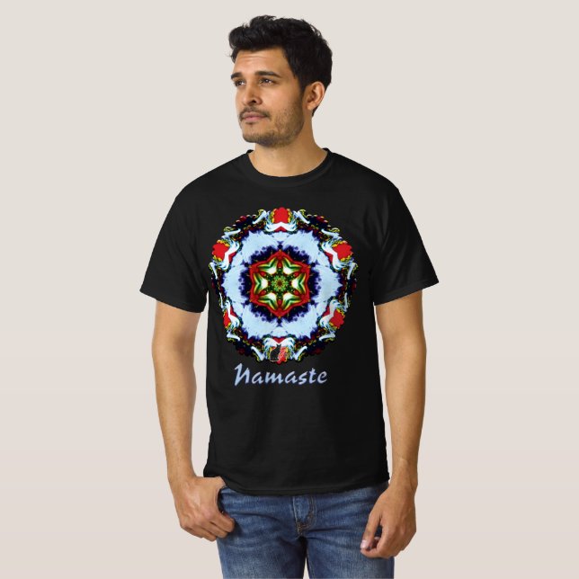 Brindle Namaste Kaleidoscope T-Shirt (Front Full)