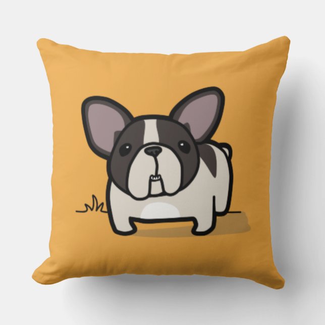 Brindle Pied Frenchie Pillows (Front)