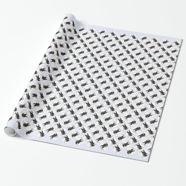 Brindle Scottish Terrier History  Wrapping Paper (Unrolled)