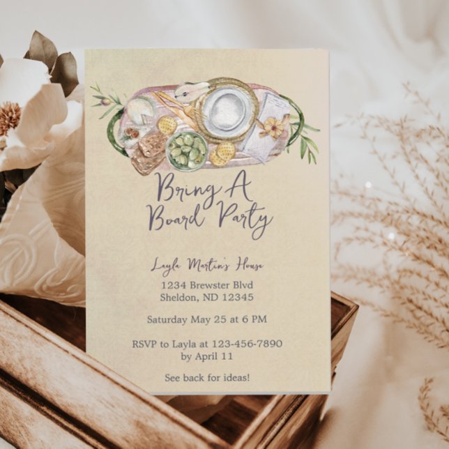 Bring a Board Charcuterie Party Invitation (Creator Uploaded)