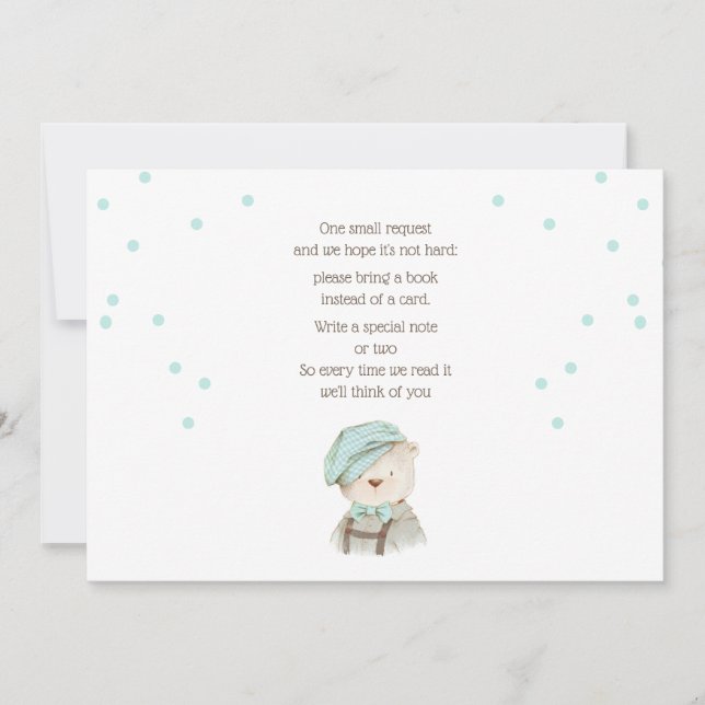 Bring a Book Baby Shower Card (Front)