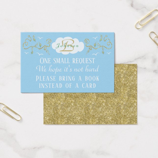 Bring-a-Book "Castle/Gold" Insert Card/Personalize (Office)