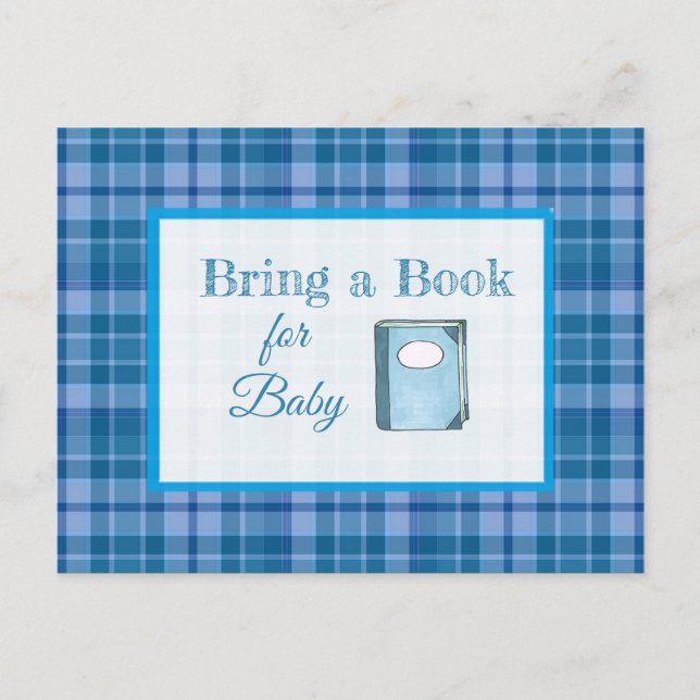 Bring a Book for Baby Baby Shower Card (Front)