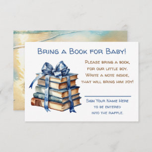 Bring a Book for Baby Baby Shower Enclosure Card