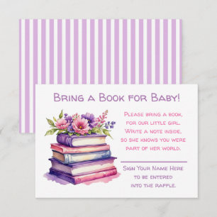 Bring a Book for Baby Baby Shower Enclosure Card