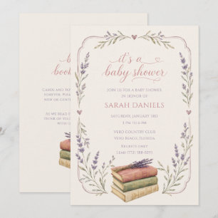 Bring a Book for Baby Baby Shower Invitation