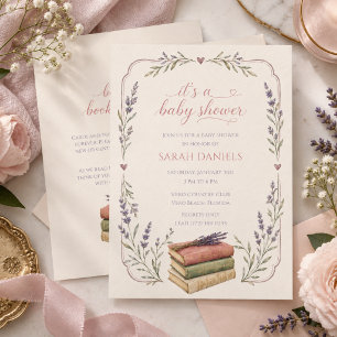 Bring a Book for Baby Baby Shower Invitation