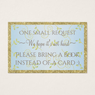 Bring-a-Book "Gld Birds/B" Insert Card/Personalize