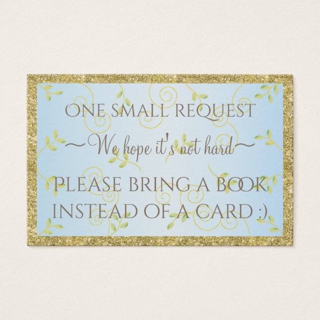 Bring-a-Book "Gld Birds/B" Insert Card/Personalize (Front)