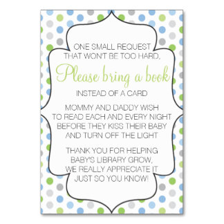 Bring A Book Instead of a Card Insert