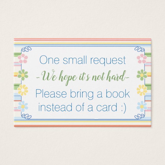 Bring-a-Book "Picnic" Insert Card/Personalize (Front)